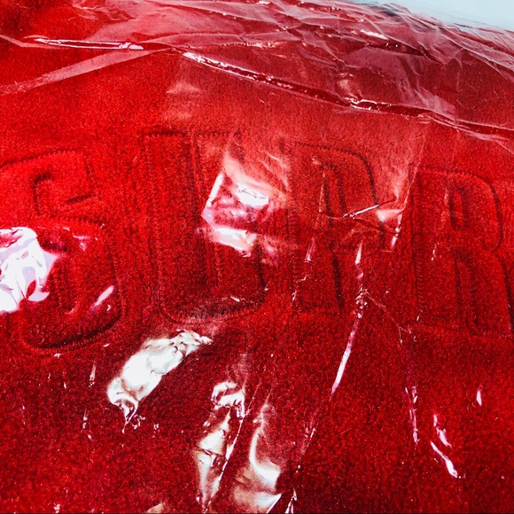 Supreme Polartec Fleece Hooded Sweatshirt Red FW18 - Picture 4 of 7